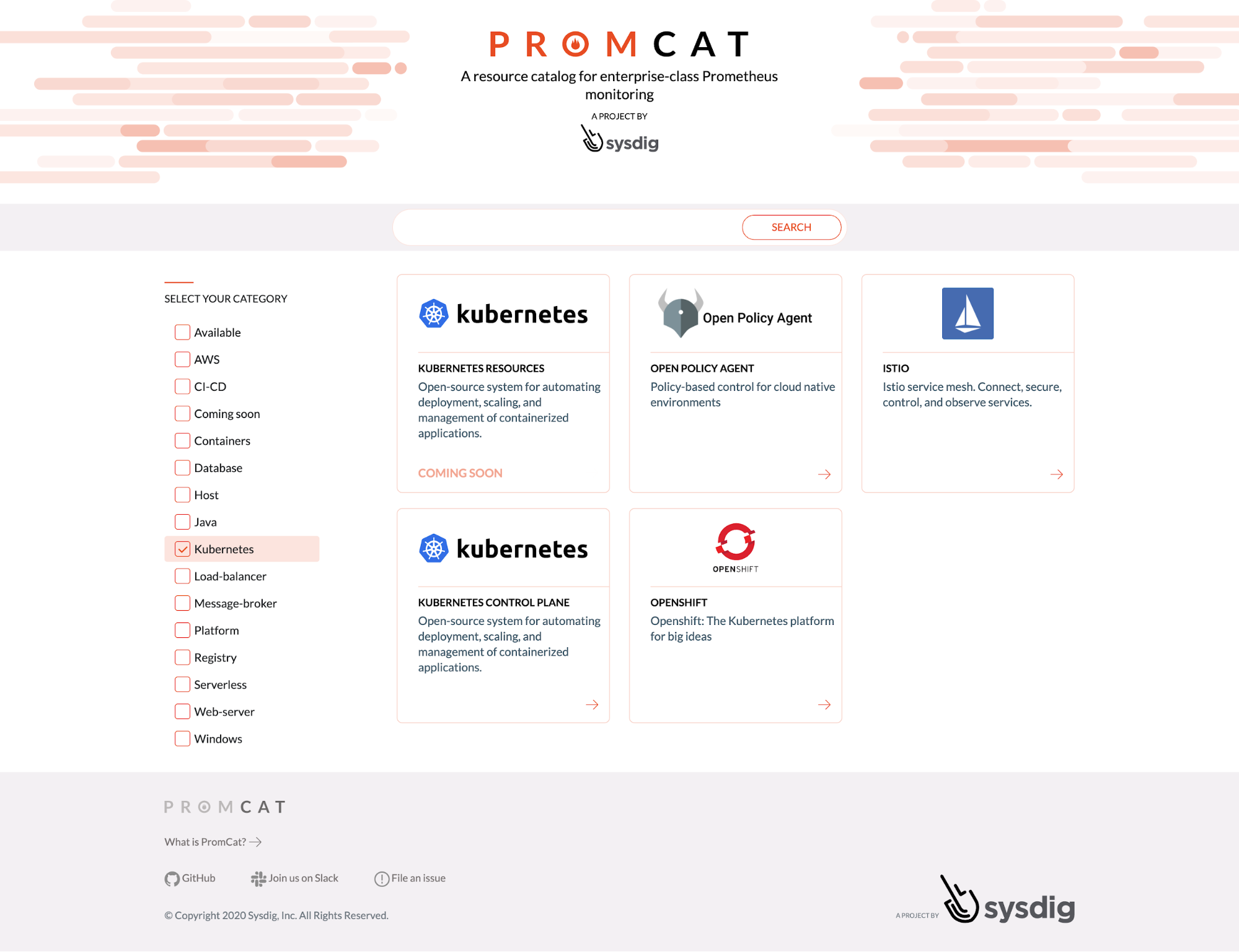 Promcat contains resources on how to monitor Istio